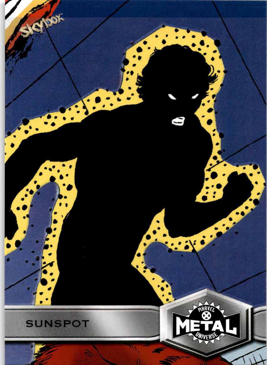 2021 Marvel X-men Metal Universe Sunspot Base High Series No 163