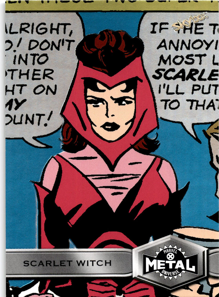 2021 Marvel X-men Metal Universe Scarlet Witch Base High Series No 177