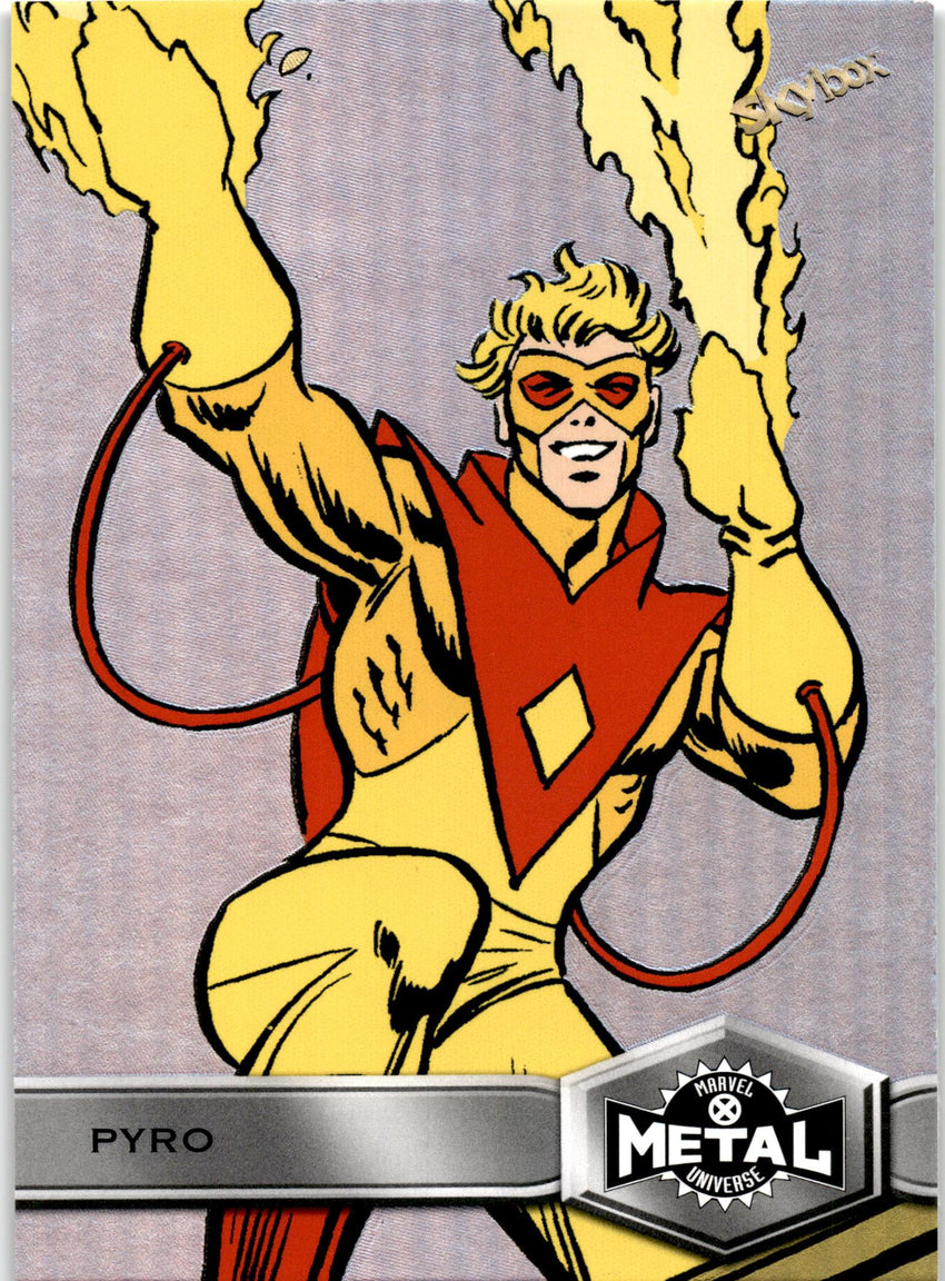 2021 Marvel X-men Metal Universe Pyro Base High Series No 191