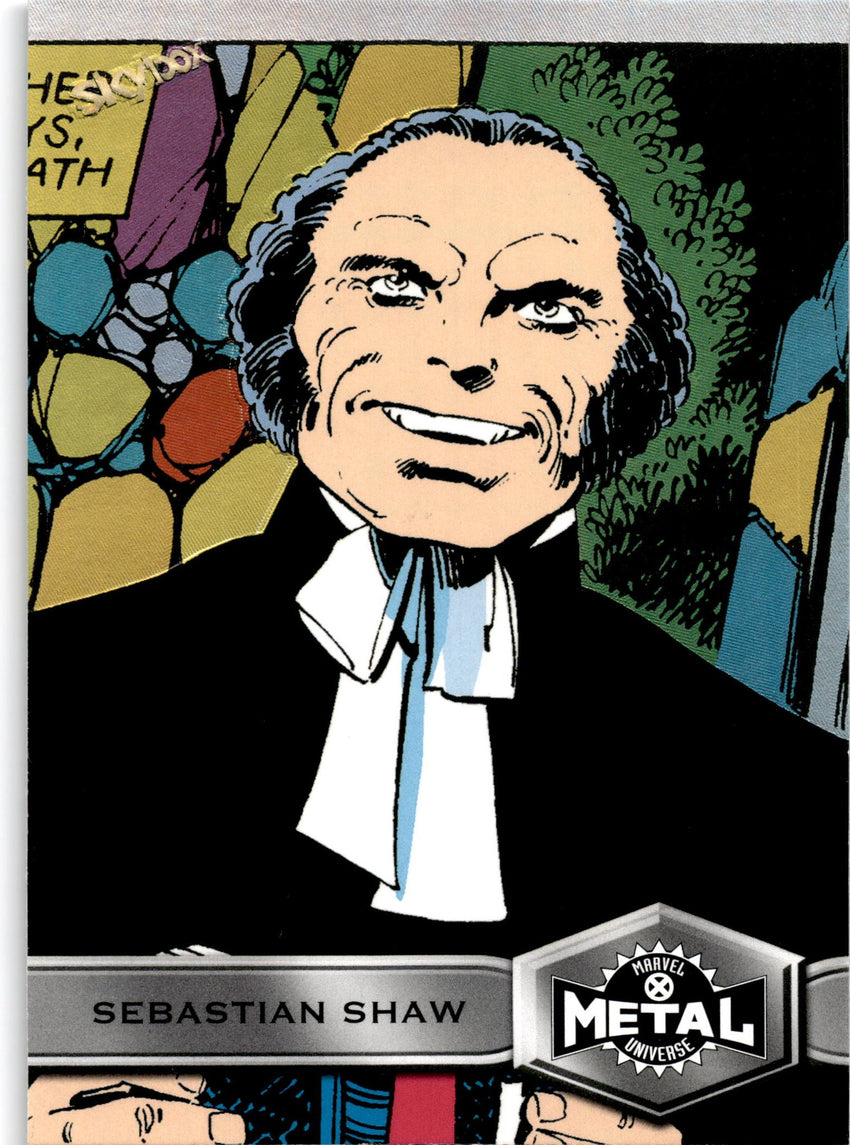 2021 Marvel X-men Metal Universe Sebastian Shaw Base High Series No 193