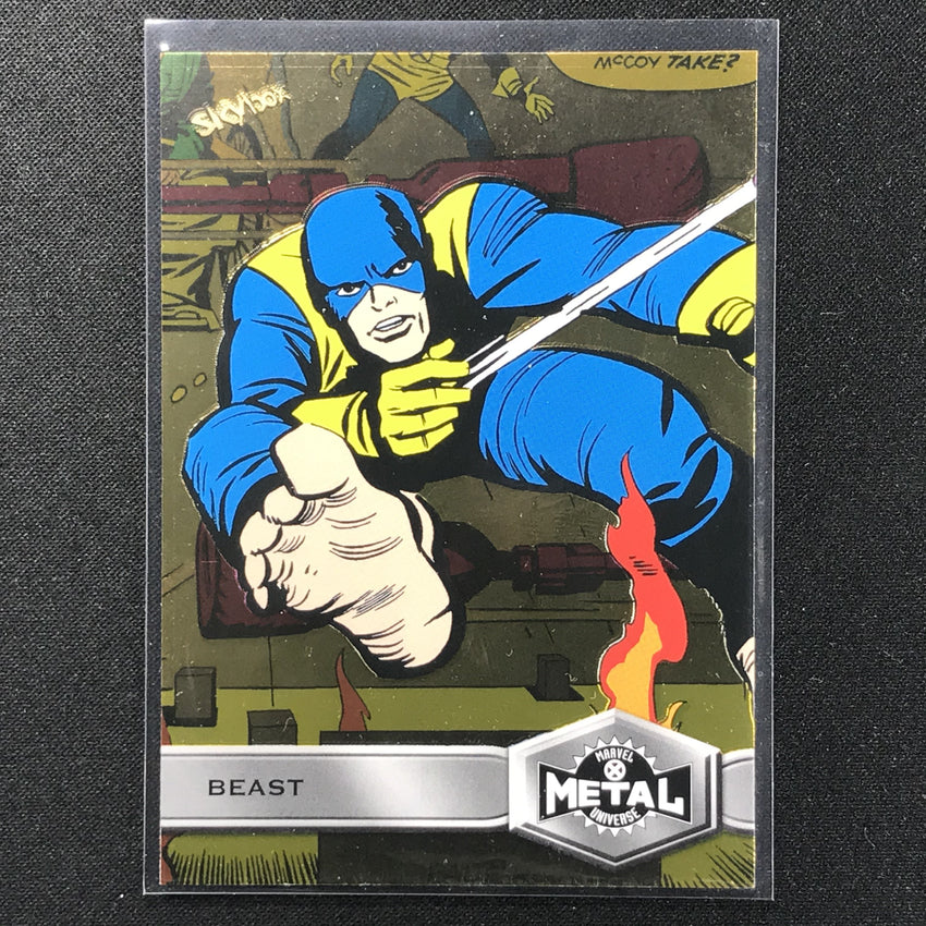 2021 Marvel X-men Metal Universe Beast Base High Series Gold No 105
