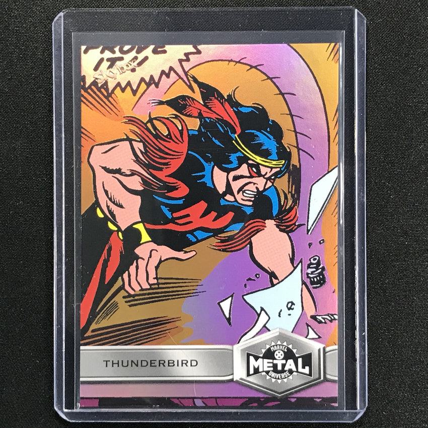 2021 Marvel X-men Metal Universe Thunderbird Base High Series Pink 52/75 No 164