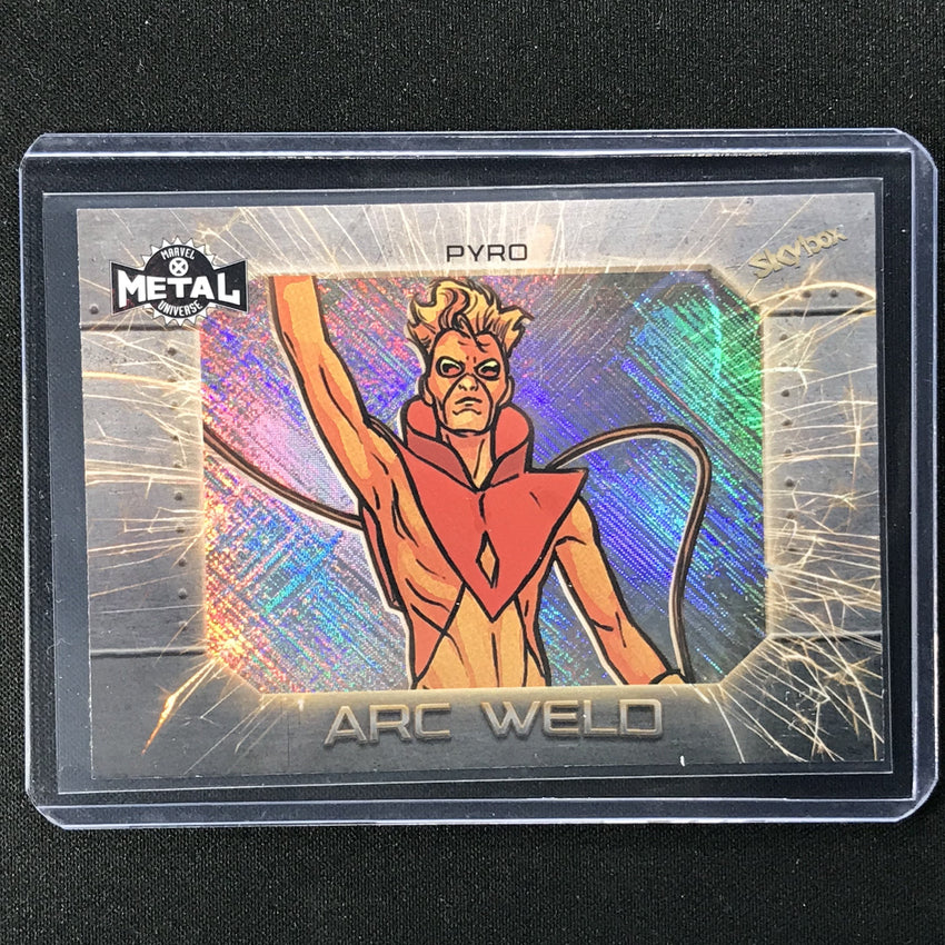 2021 Marvel X-men Metal Universe Pyro Arc Weld No 16