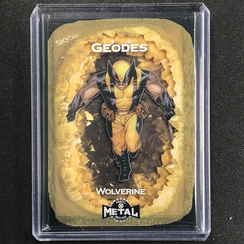 2021 Marvel X-men Metal Universe Wolverine Geodes Super Short Print Ssp No 24
