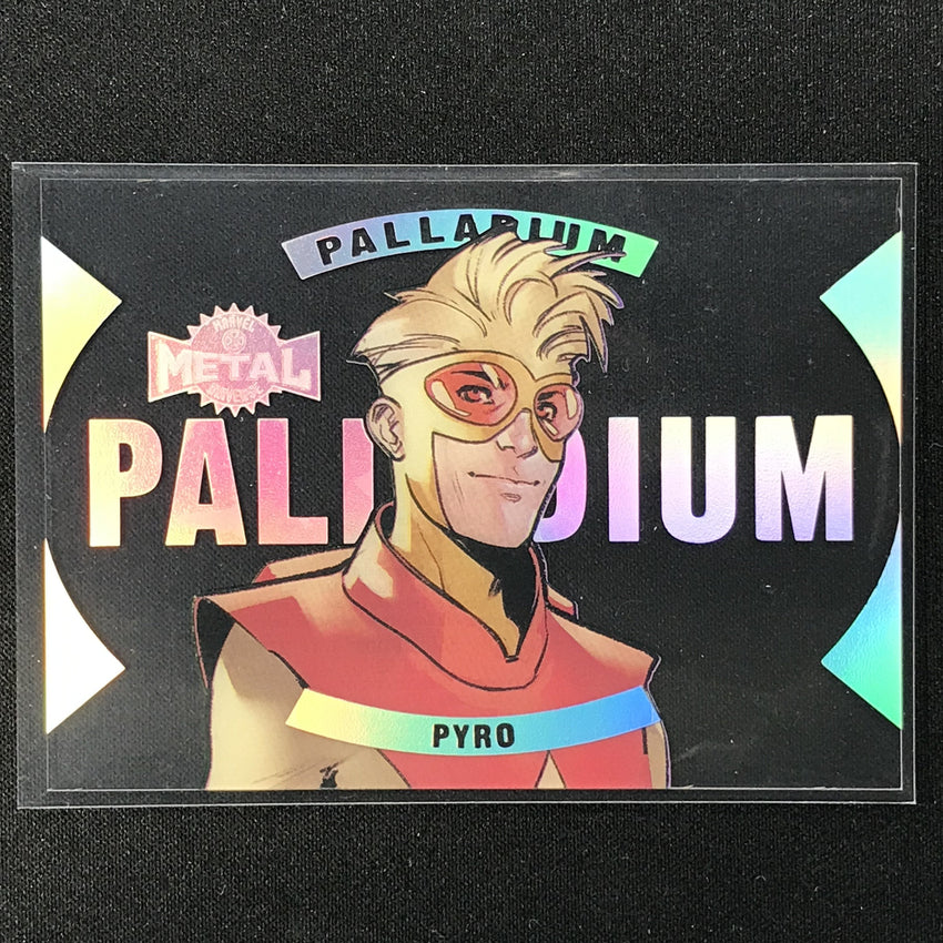 2021 Marvel X-men Metal Universe Pyro Palladium Acetate No 37