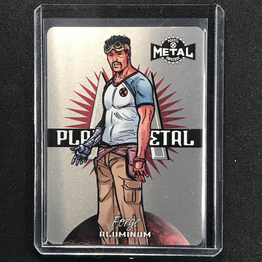 2021 Marvel X-men Metal Universe Forge Planet Metal Aluminum No 7