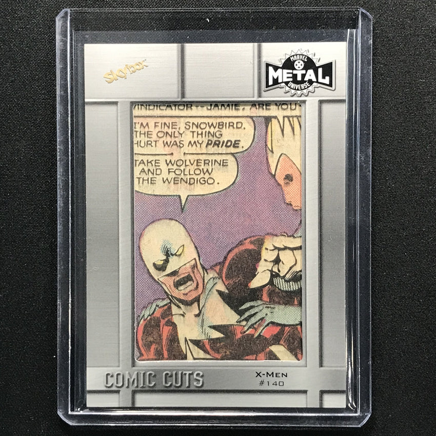 2021 Marvel X-Men Metal Universe X-MEN #140 Comic Cuts Clipping 23/50 1980