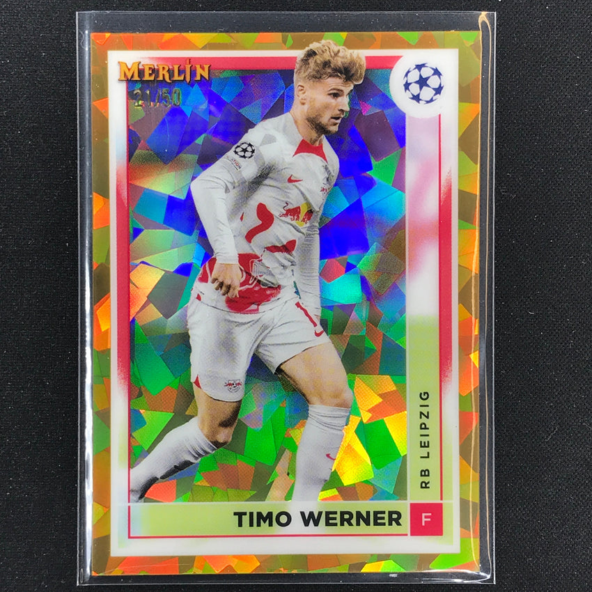 2022-23 Merlin Chrome Uefa Timo Werner Gold Atomic 21/50