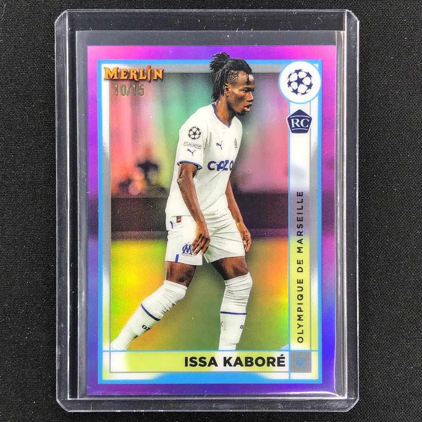 2022-23 Merlin Chrome Uefa Issa Kabore Rookie Purple 10/15