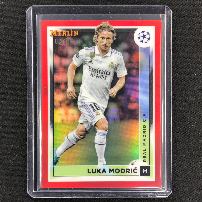 2022-23 Merlin Chrome Uefa Luka Modric Red 2/10