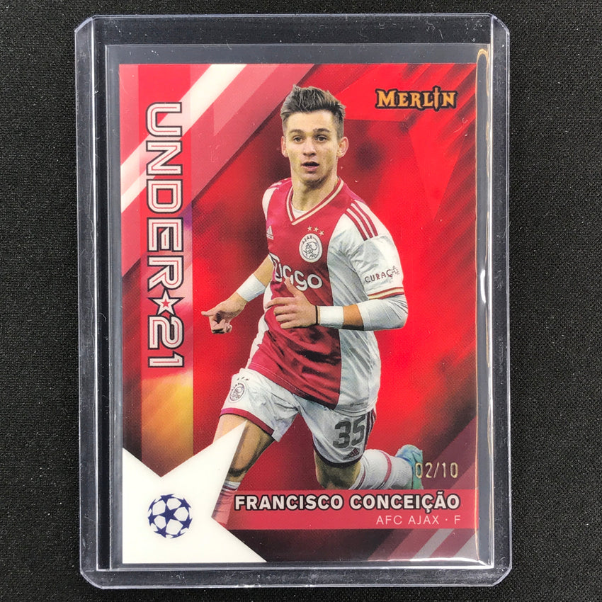 2022-23 Merlin Chrome Uefa Francisco Conceicao Under 21 U-21 Stars Red 2/10