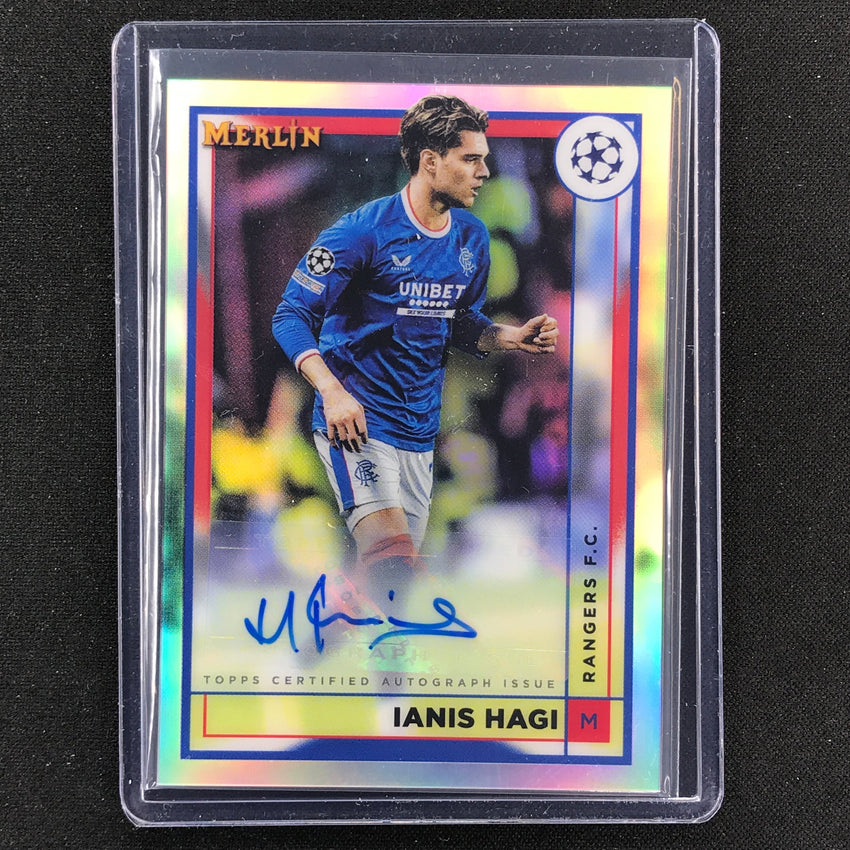 2022-23 Merlin Chrome Uefa Ianis Hagi Base Auto Refractor No Ih