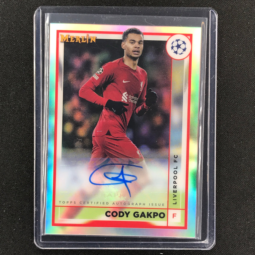2022-23 Merlin Chrome Uefa Cody Gakpo Base Auto Refractor No Cg