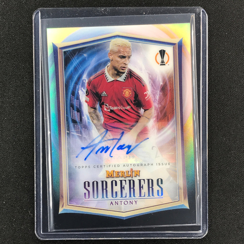 2022-23 Merlin Chrome Uefa Antony Sorcerers Auto Refractor No Ant