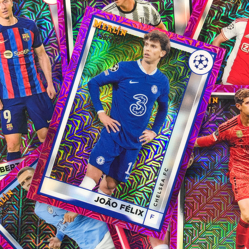 2022-23 Merlin Chrome Uefa Bruno Fernandes Pink Mojo /275 No 99