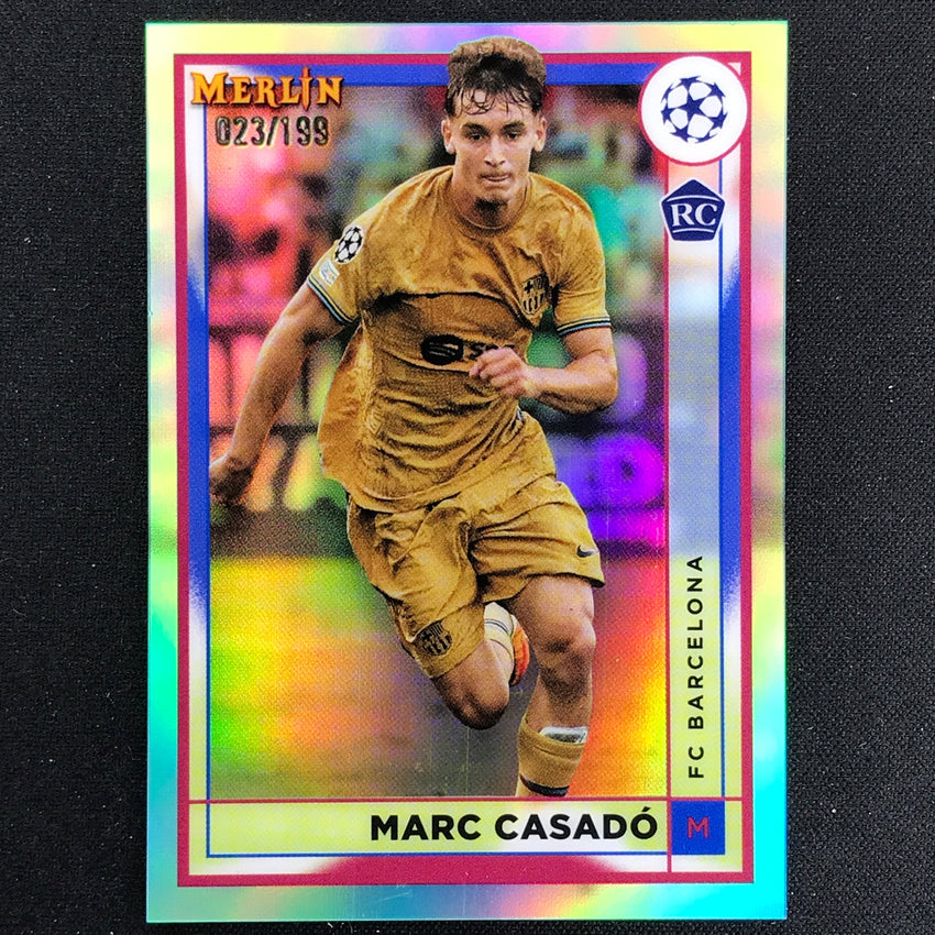 2022-23 Merlin Chrome Uefa Marc Casado Rookie Aqua /199 No 50
