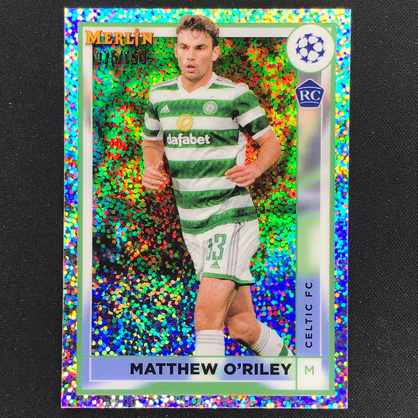2022-23 Merlin Chrome Uefa Matthew Oriley Rookie White Speckle /150 No 34