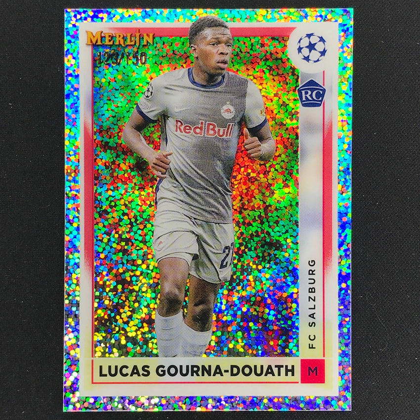 2022-23 Merlin Chrome UEFA LUCAS GOURNA-DOUATH Rookie White Speckle /150 #71