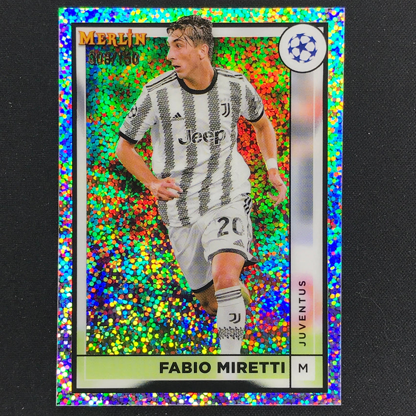 2022-23 Merlin Chrome UEFA FABIO MIRETTI White Speckle /150 #78
