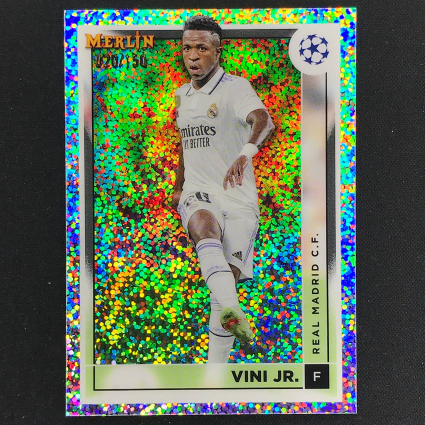 2022-23 Merlin Chrome UEFA VINI JR. White Speckle /150 #118