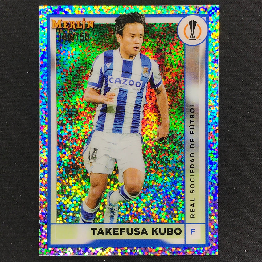 2022-23 Merlin Chrome Uefa Takefuso Kubo White Speckle /150 No 124