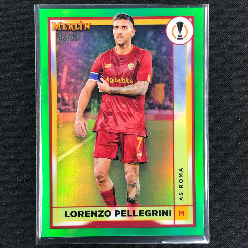 2022-23 Merlin Chrome Uefa Lorenzo Pellegrini Green 46/99