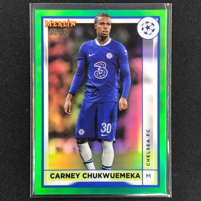 2022-23 Merlin Chrome Uefa Carney Chukwuemeka Green 60/99