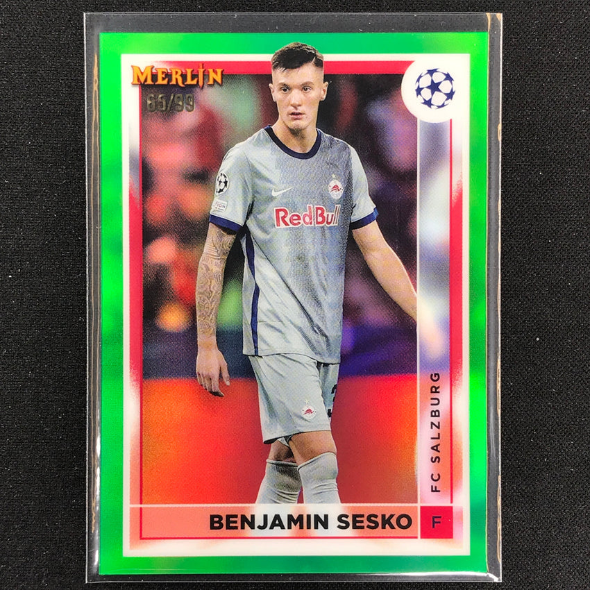 2022-23 Merlin Chrome Uefa Benjamin Sesko Green 65/99