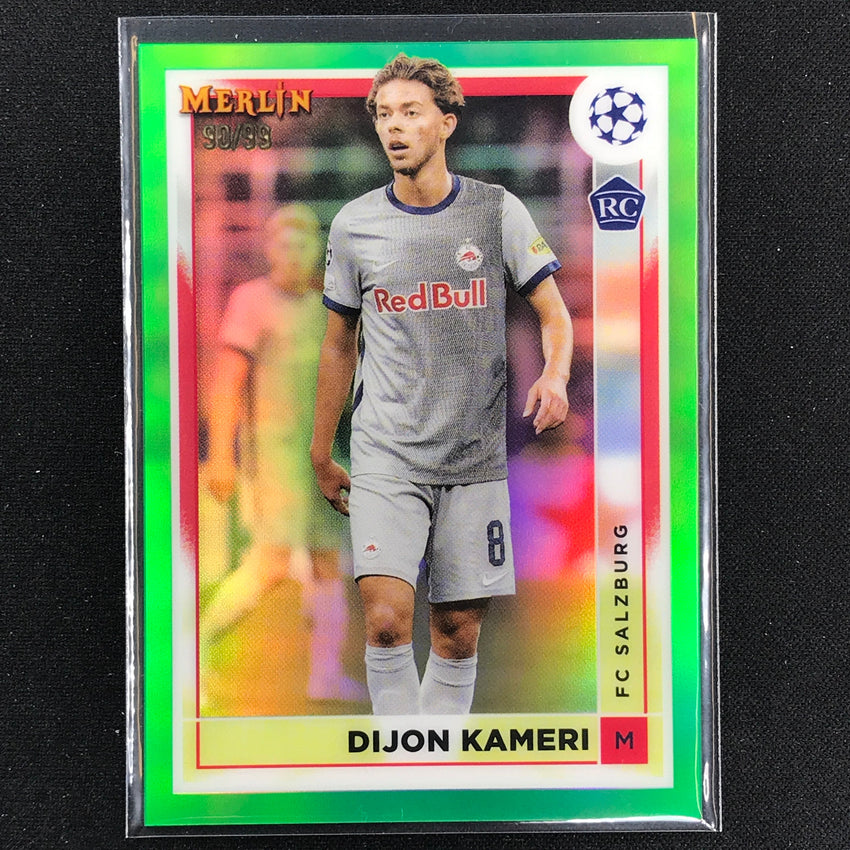 2022-23 Merlin Chrome Uefa Dijon Kameri Rookie Green 90/99