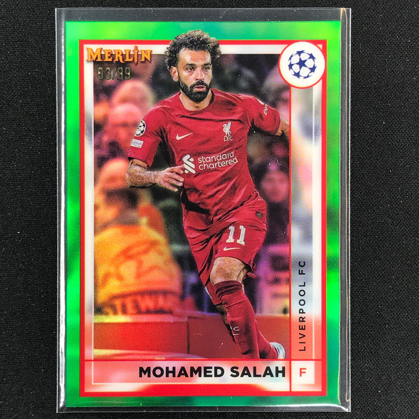 2022-23 Merlin Chrome Uefa Mohamed Salah Green 63/99