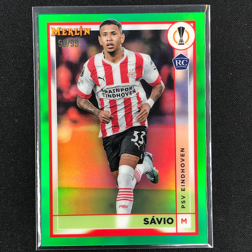 2022-23 Merlin Chrome Uefa Savio Rookie Green 90/99