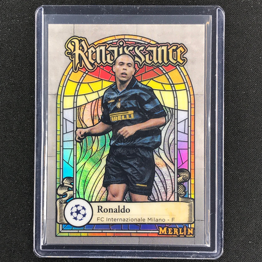 2022-23 Merlin Chrome Uefa Ronaldo Renaissance Refractor Ssp No 9