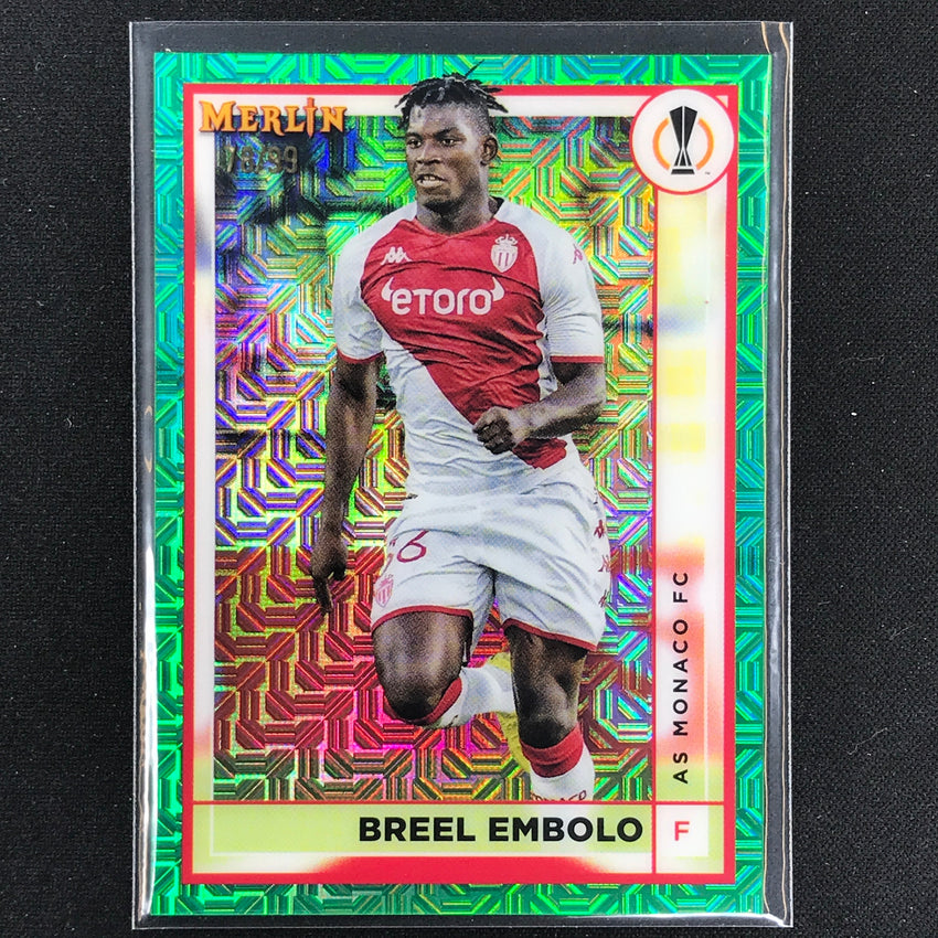 2022-23 Merlin Chrome Uefa Breel Embolo Green Mojo 78/99