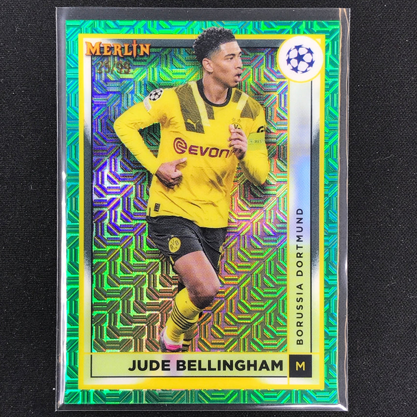 2022-23 Merlin Chrome Uefa Jude Bellingham Green Mojo 25/99