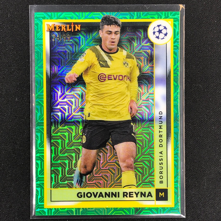 2022-23 Merlin Chrome Uefa Giovanni Reyna Green Mojo 24/99