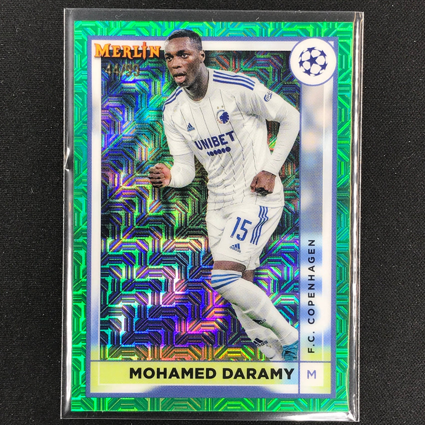 2022-23 Merlin Chrome Uefa Mohamed Daramy Green Mojo 44/99
