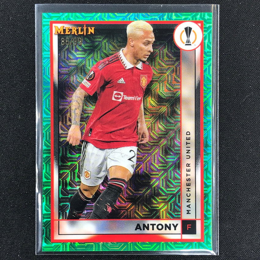 2022-23 Merlin Chrome Uefa Antony Green Mojo 86/99