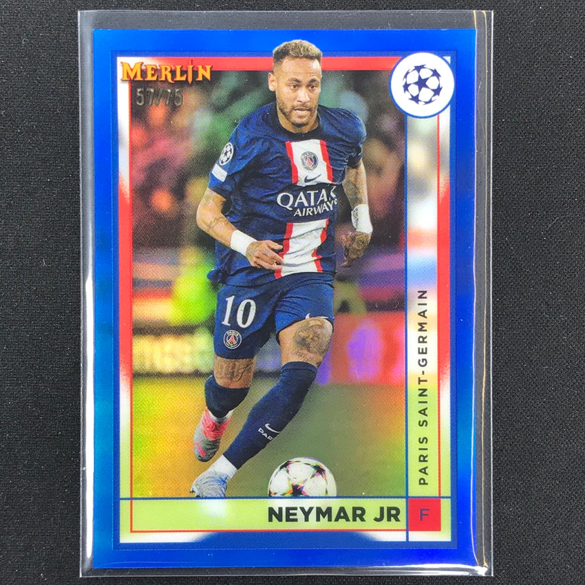 2022-23 Merlin Chrome Uefa Neymar Jr Blue 57/75