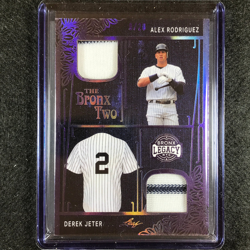 2023 A Bronx Legacy Mlb Rodriguez Derek Jeter The Bronx Dual Relic Purple 9/20