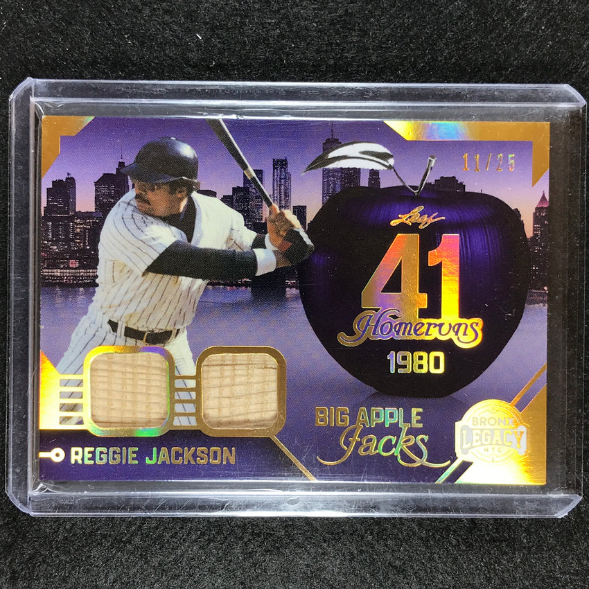 2023 A Bronx Legacy Mlb Reggie Jackon Big Apple Jacks Relic Gold 11/25
