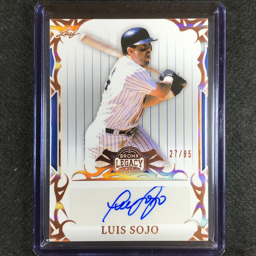 2023 A Bronx Legacy Mlb Luis Sojo Base Auto Bronze Holofoil 27/85