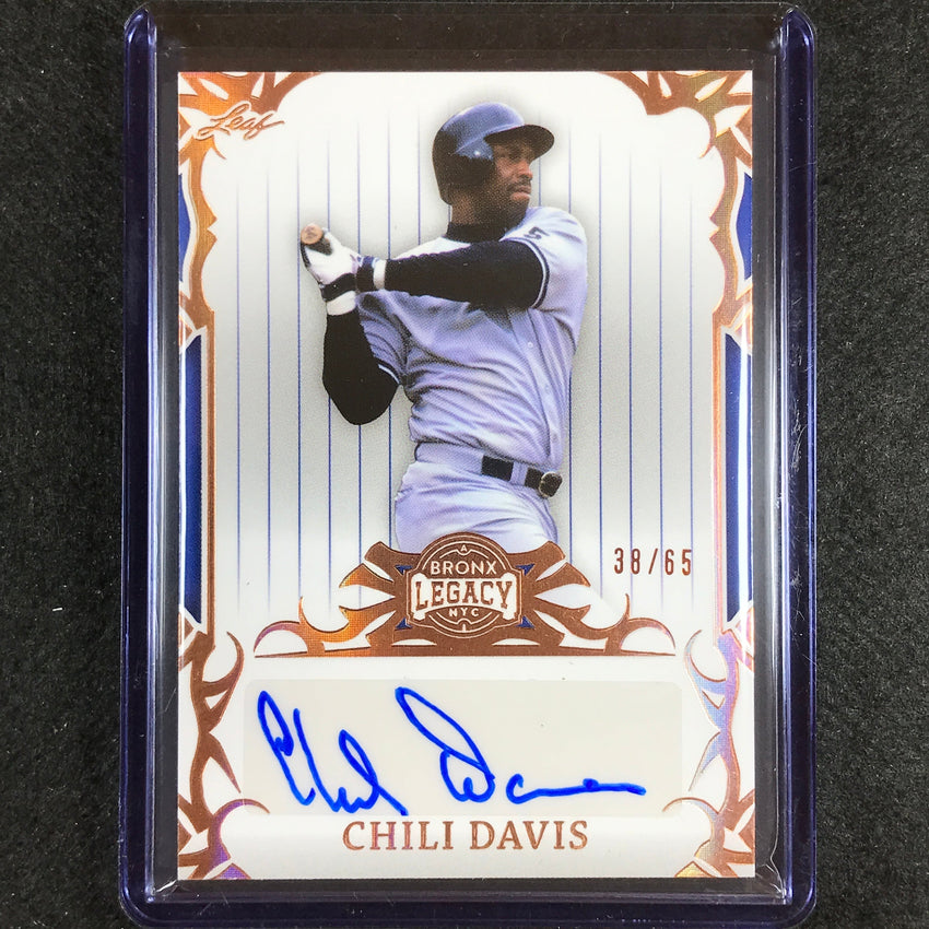 2023 A Bronx Legacy Mlb Chili Davis Base Auto Bronze Holofoil 38/65