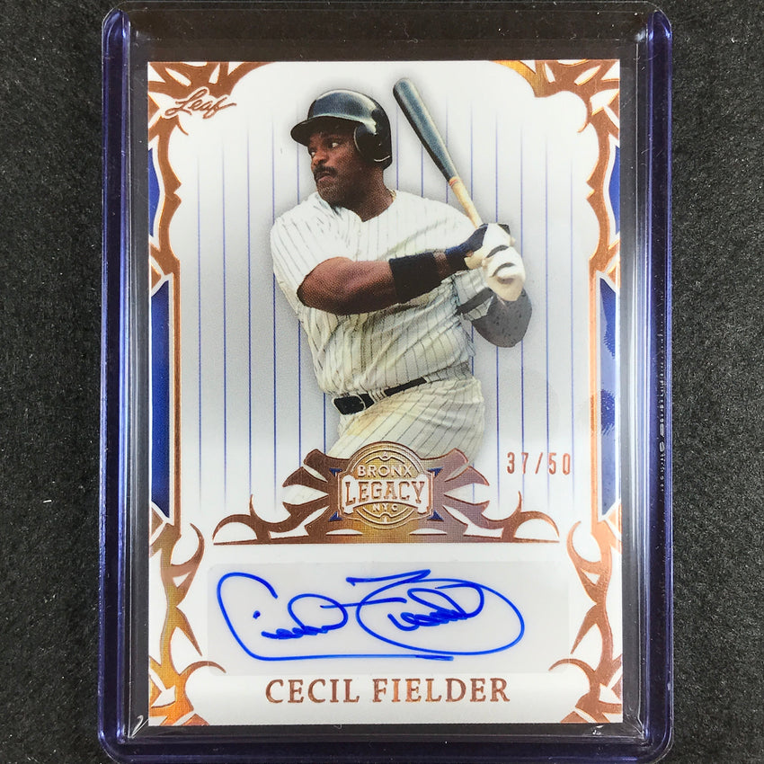 2023 A Bronx Legacy Mlb Cecil Fielder Base Auto Bronze Holofoil 37/50