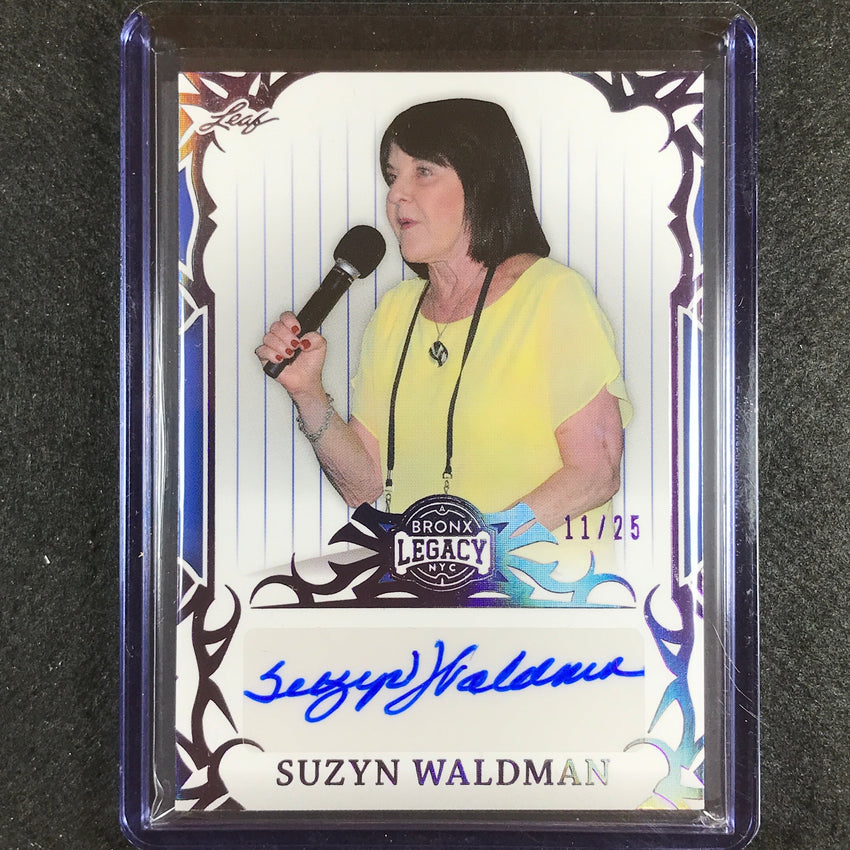 2023 A Bronx Legacy Mlb Suzyn Waldman Base Auto Purple Holofoil 11/25