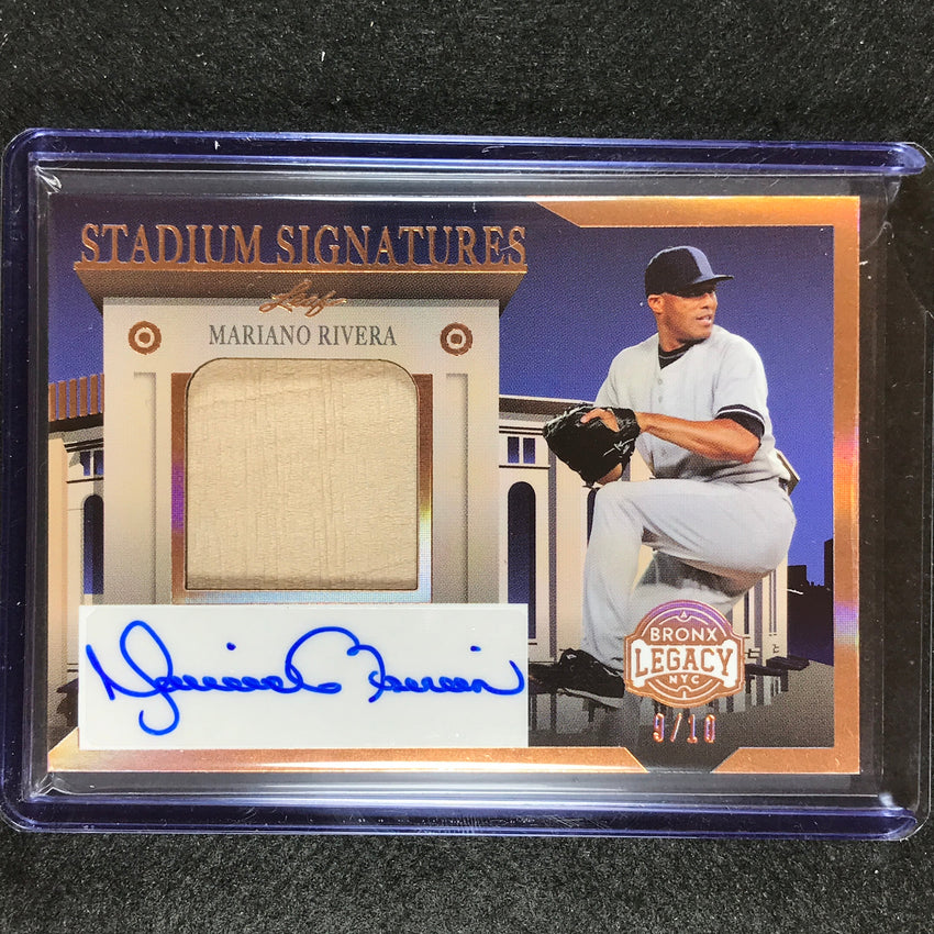 2023 A Bronx Legacy Mlb Mariano Rivera Stadium Signatures Relic Auto Bronze 9/10