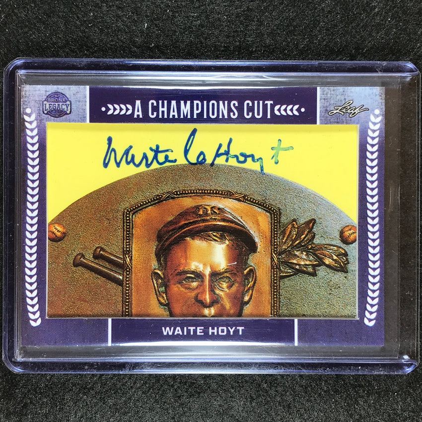 2023 A Bronx Legacy MLB WAITE HOYT A Champions Cut Signature Relic Auto SSP #10
