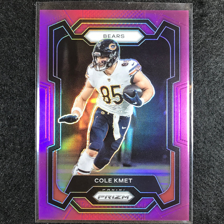 2023 Prizm Football Cole Kmet Base Purple 65/125