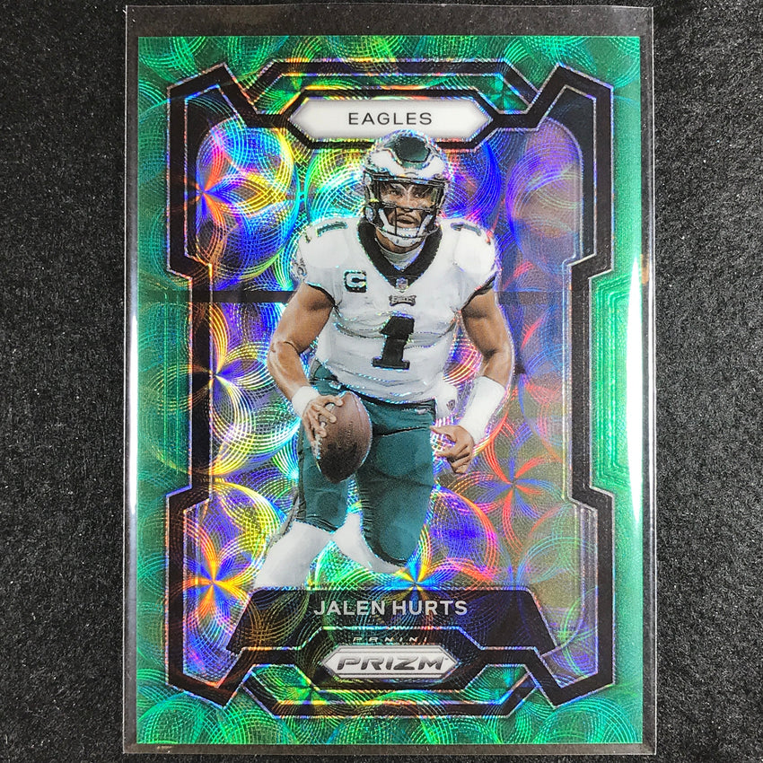 2023 Prizm Football Jalen Hurts Base Green Scope 58/75