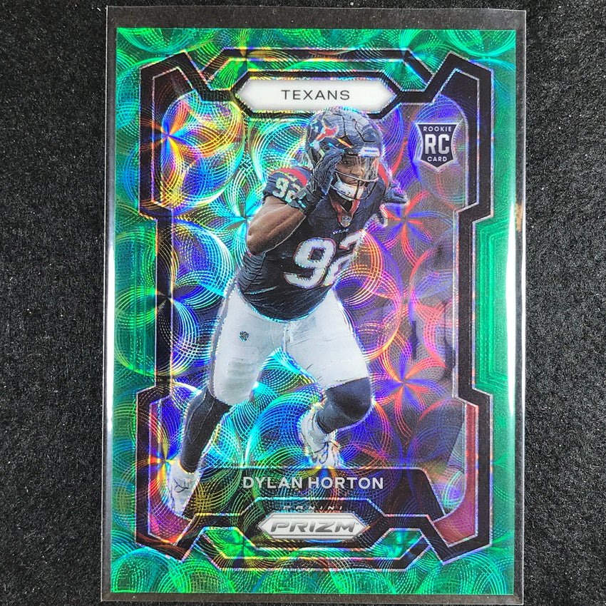 2023 Prizm Football Dylan Horton Rookie Base Green Scope 11/75