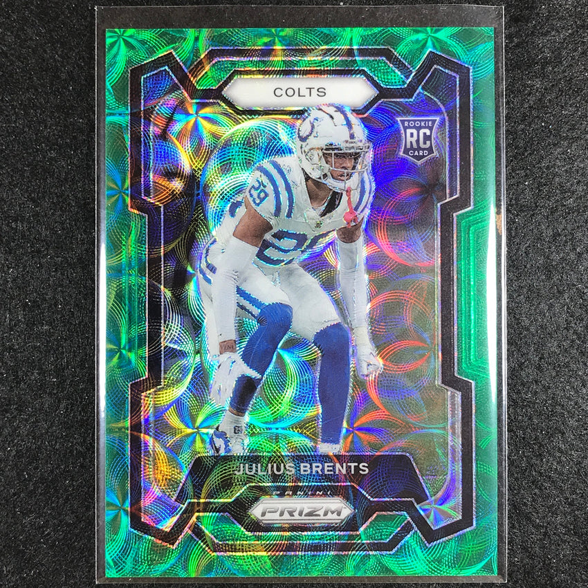2023 Prizm Football Julius Brents Rookie Base Green Scope 44/75